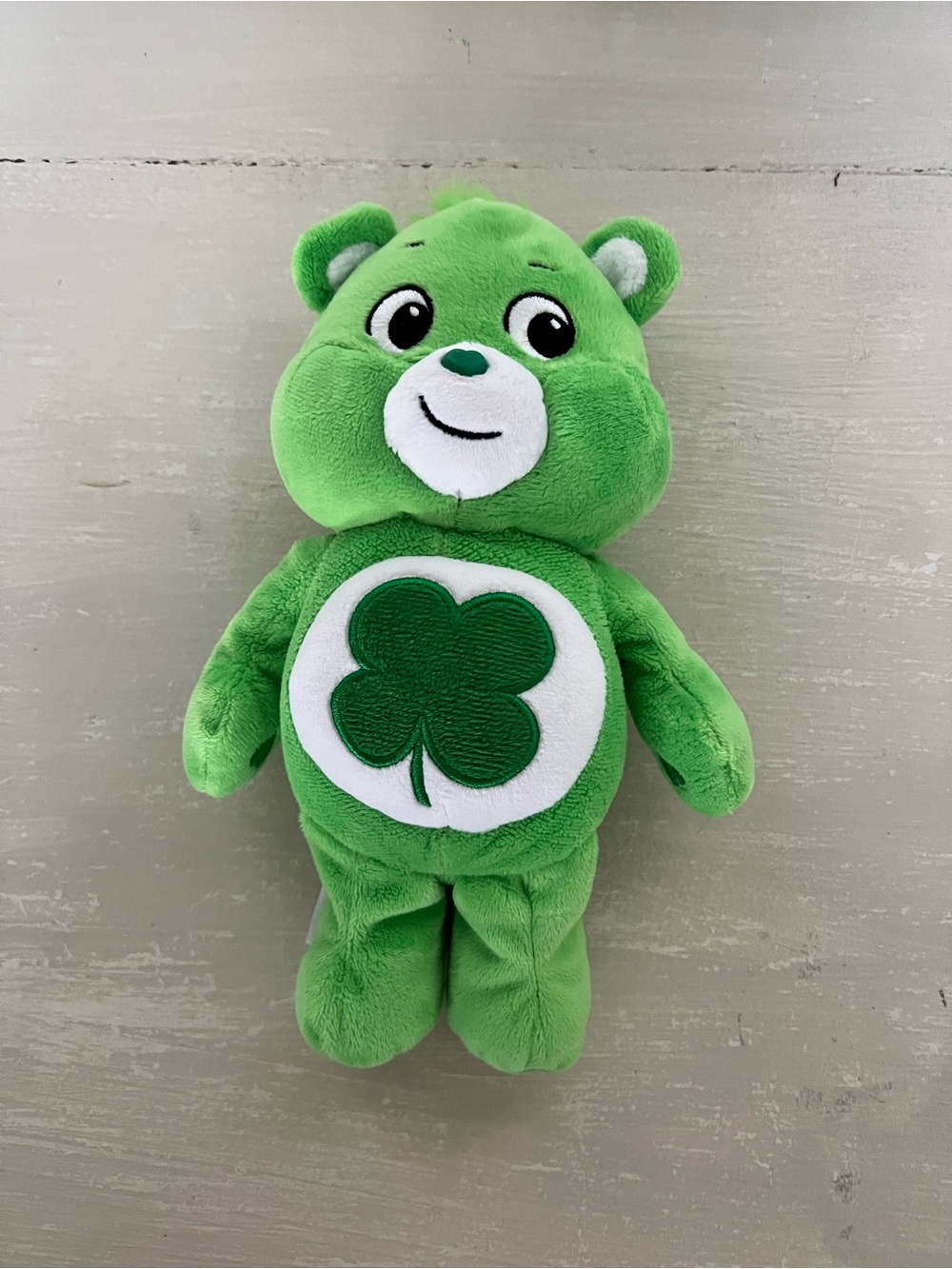 Care Bears Good Luck Bear Plush 12” Green Clover Basic Fun 2021 Unlock Magic